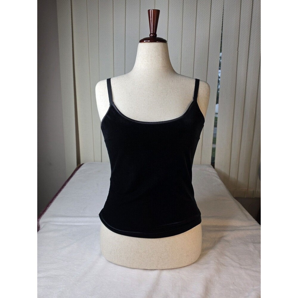 Express 90’s Vintage Womens Black Velvet Tank Top Size M